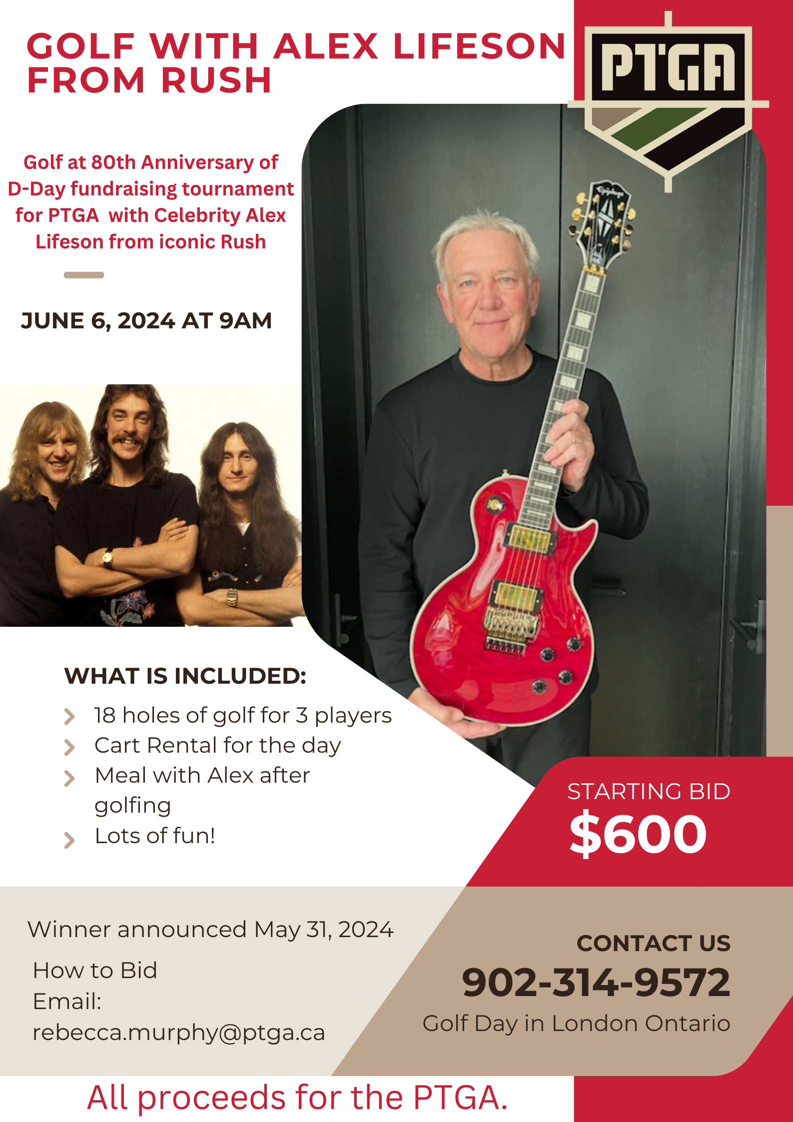 Golf with Alex Lifeson June 6, 2024