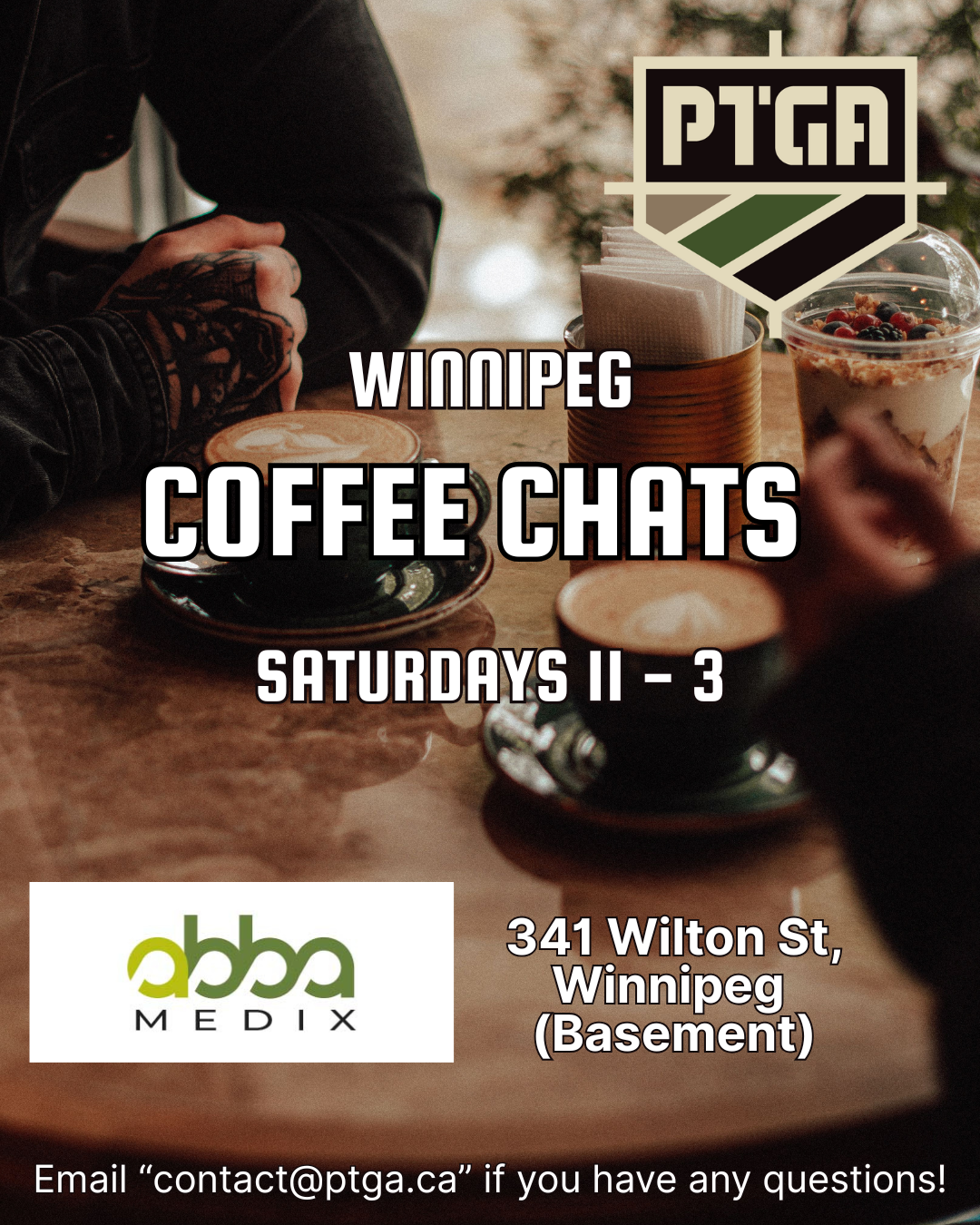 Coffee Chats Saturdays 11-3