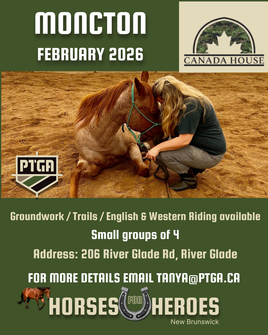 Horses for Heroes – contact for booking (various dates/times)