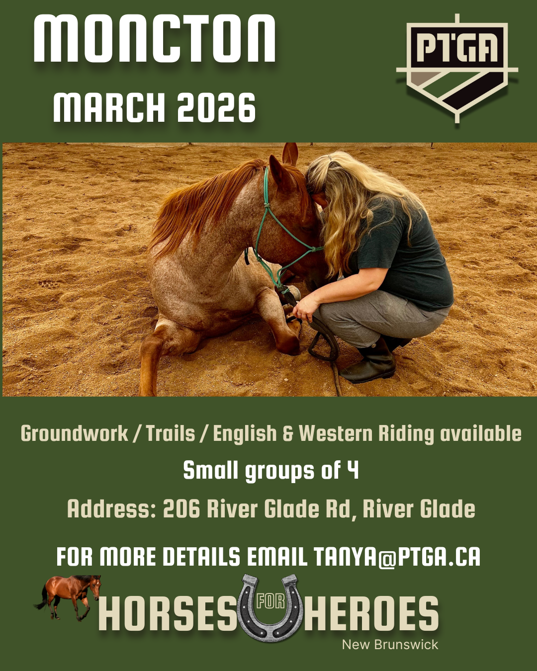 Horses for Heroes – March 2026 various dates/times