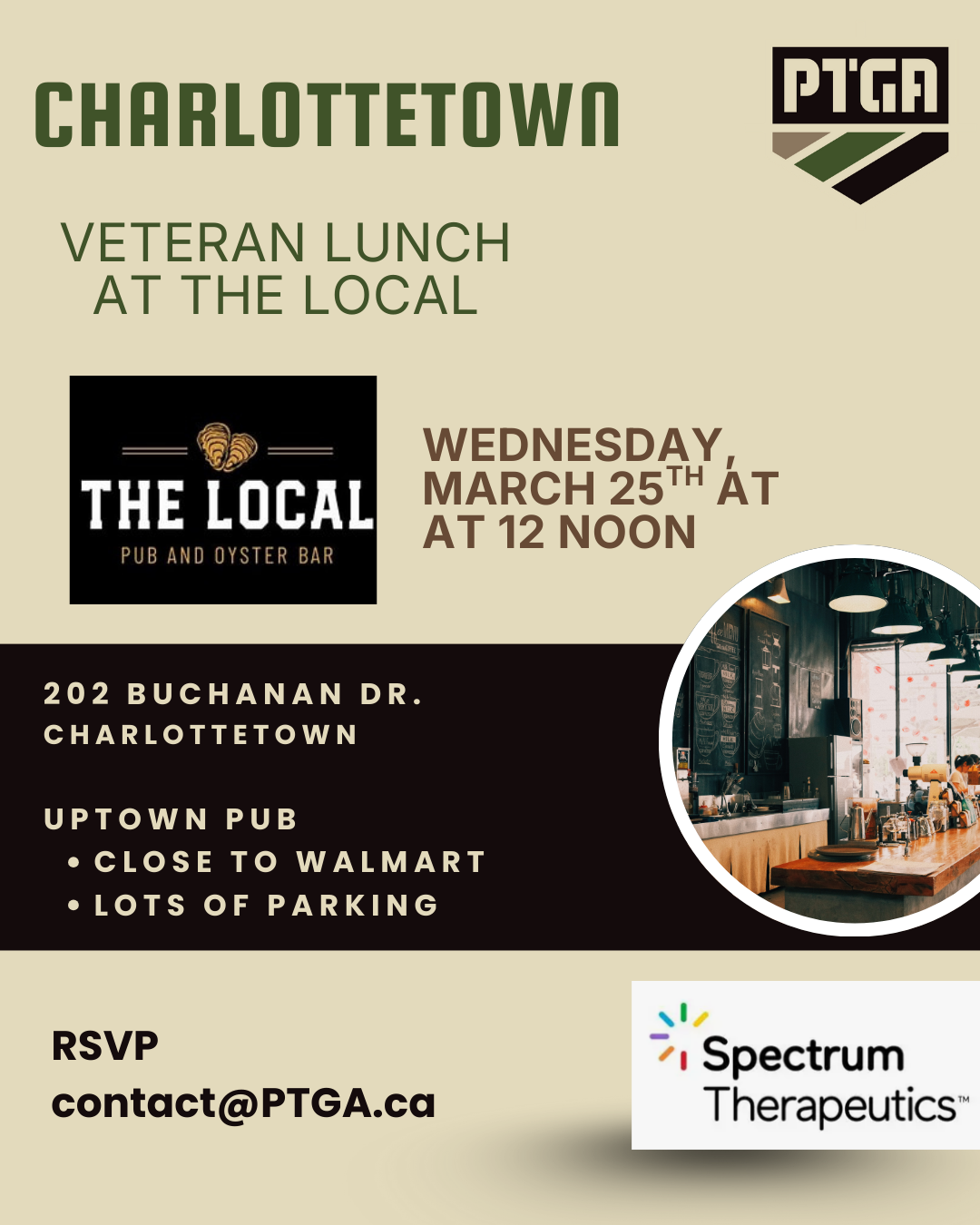 Charlottetown Lunch at The Local – March 25