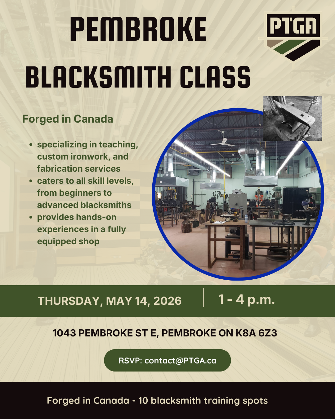 Pembroke, Blacksmith Class!