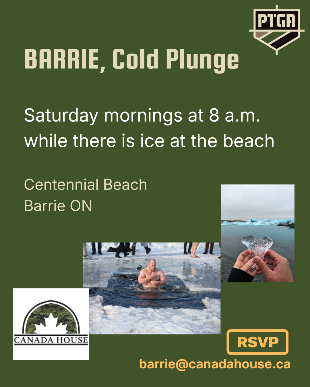 Barrie Cold Plunge … while the ice lasts!