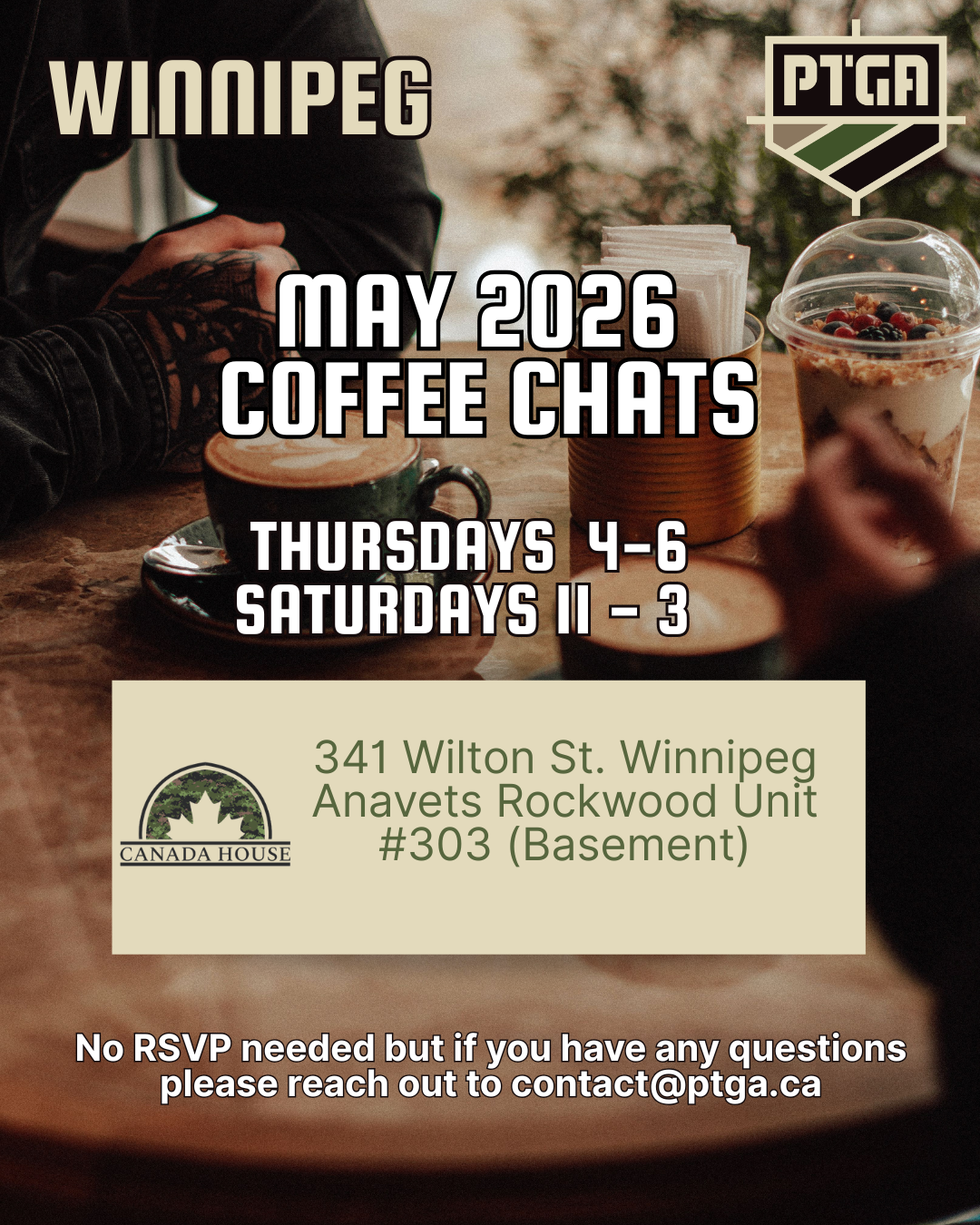 Winnipeg Coffee Chats – Thursdays & Saturdays!