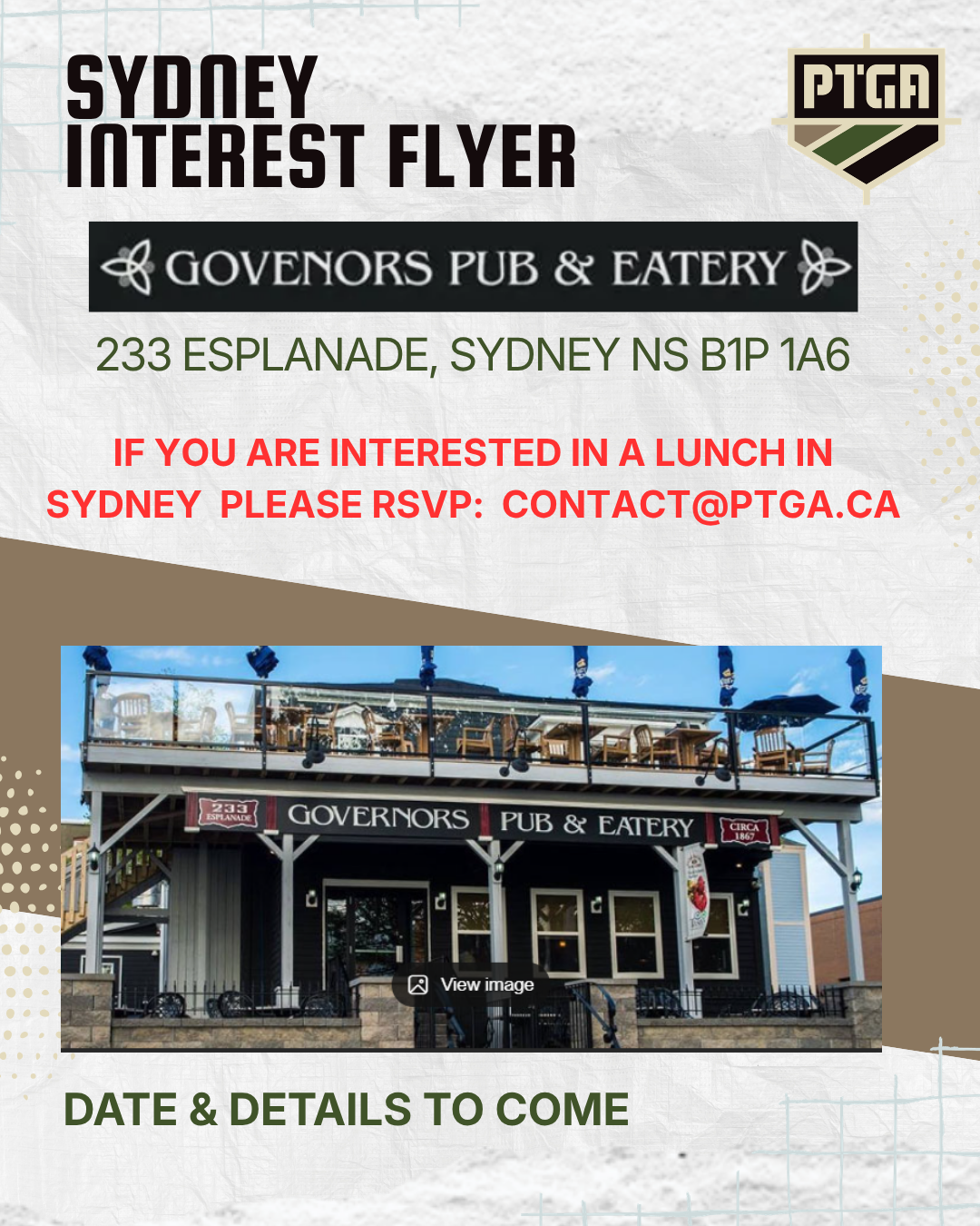 Interest Flyer – Sydney Luncheon