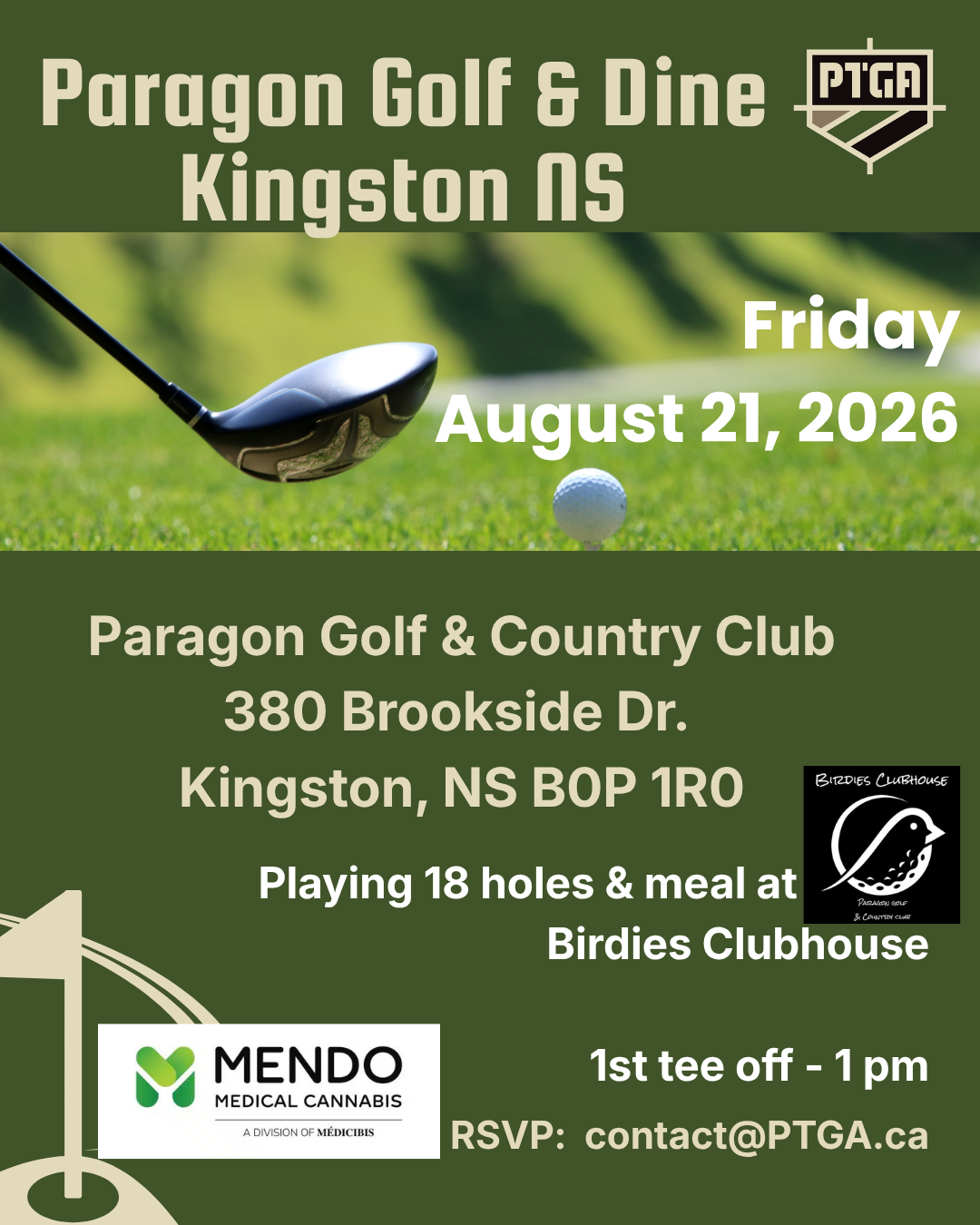 Kingston NS – Golf at Paragon & meal