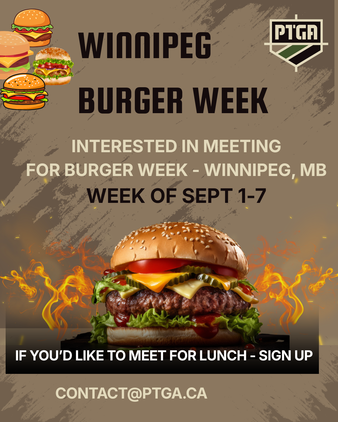 Burger week – are you interested? Location tba