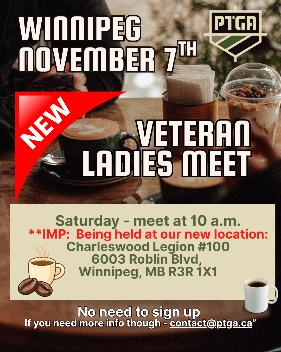 Ladies’ Coffee Chat – details to come