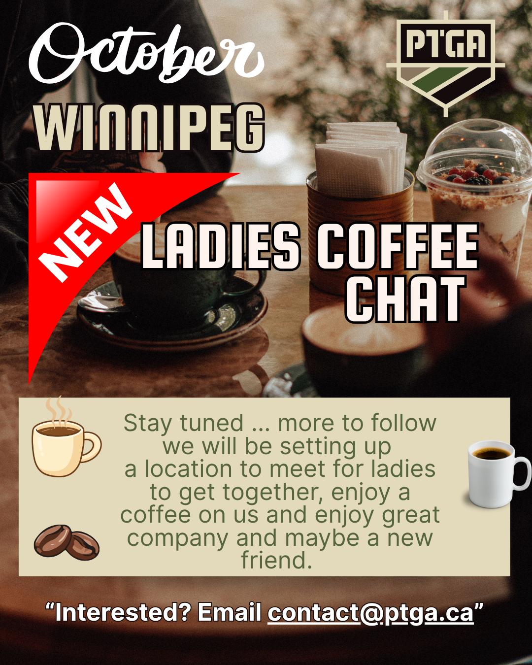 Ladies’ Coffee Chat – details to come