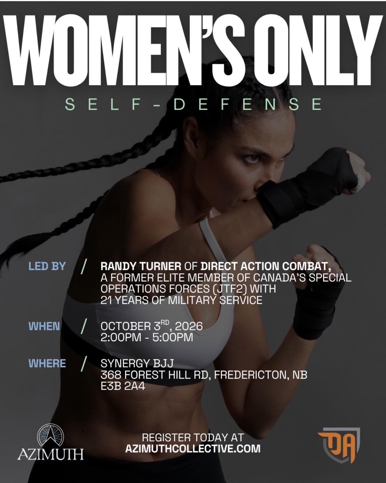 Fredericton – Self Defense, women’s only