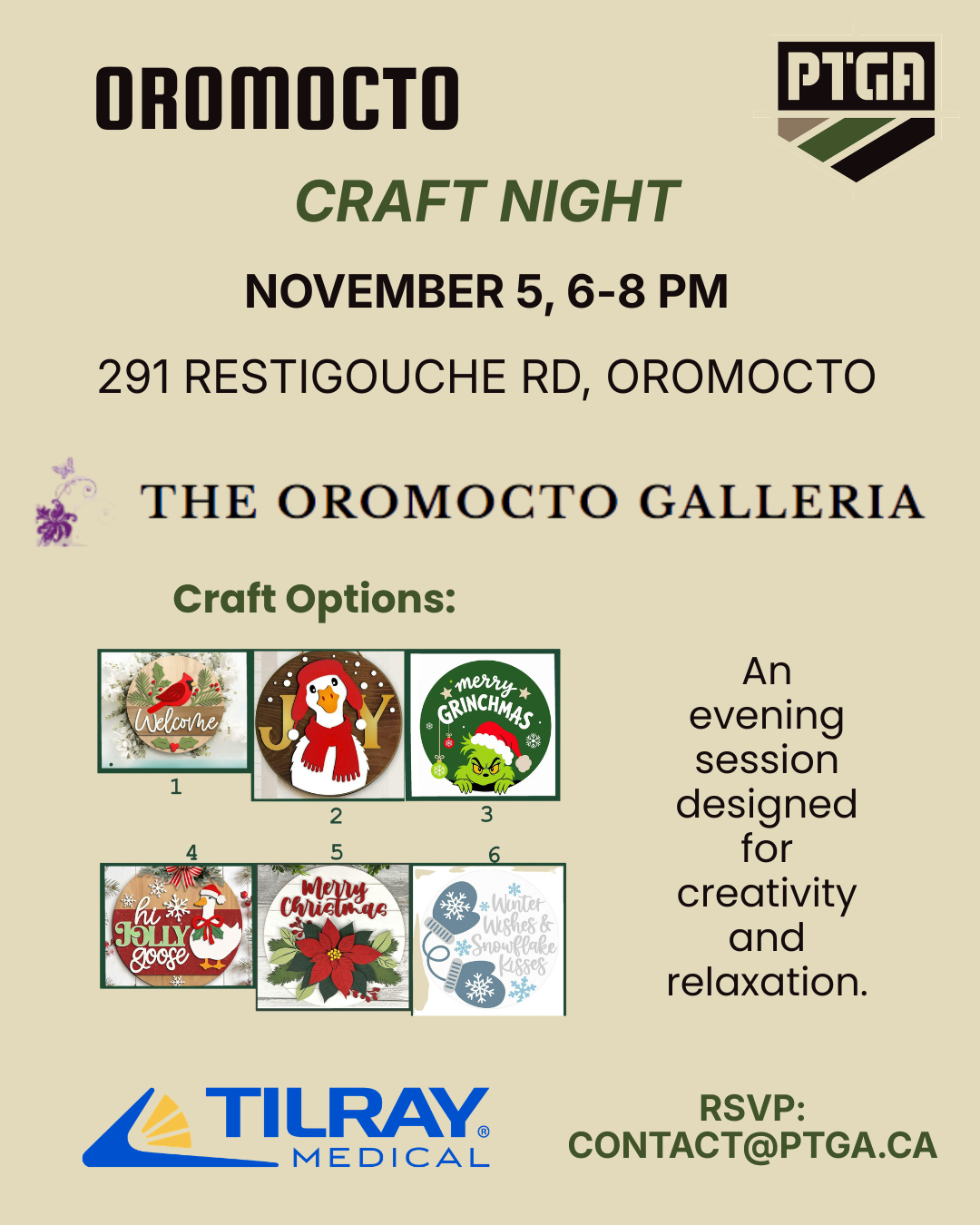 Oromocto craft Night!
